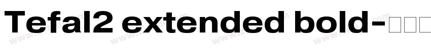 Tefal2 extended bold字体转换